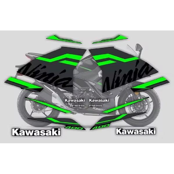 カワサキ Ninja250/400(2018年~)用 デカール ストライプステッカー 全10色