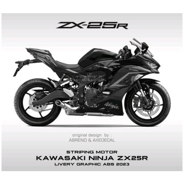 カワサキ ZX-25R 2023年モデル用 デカール ストライピングステッカー 全10色 カスタム