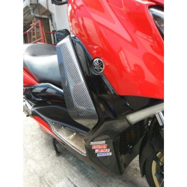 ヤマハ XMAX250cc XMAX専用 カーボン調 ディフューザー 足用風よけ サイドカバー XMAX300 カスタム