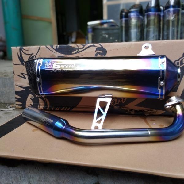 ace performance ヤマハ XMAX250用 フルエキゾーストマフラー(フルシステム)ステンレス ブルームーン