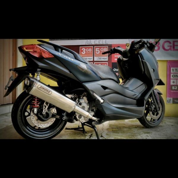 ヤマハ XMAX250 smoke muffler フルエキゾーストマフラー フルシステムマフラー ステンレス ブルームーン
