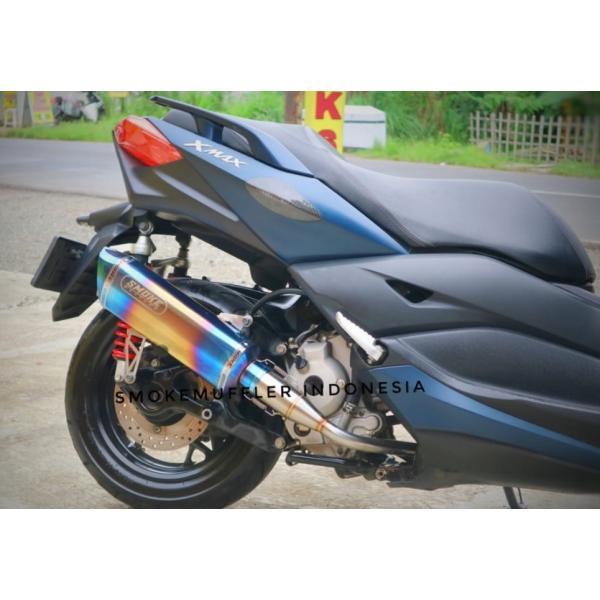 ヤマハ XMAX250 smoke muffler フルエキゾーストマフラー フルシステムマフラー ステンレス ブルームーン