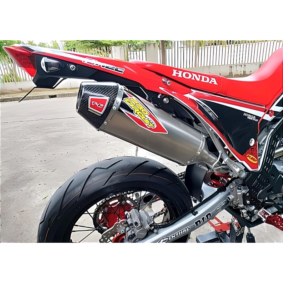 HONDA CRF250L/RALLY Pro Circuit T6 フルエキゾーストマフラー カーボンエンド MD47 シルバー