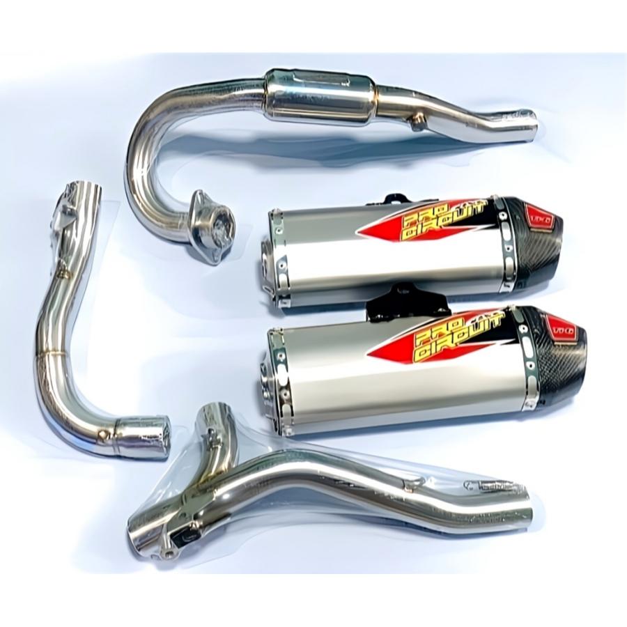HONDA CRF250L/RALLY Pro Circuit Ti6 フルエキゾーストツインマフラー MD47 カーボンエンド