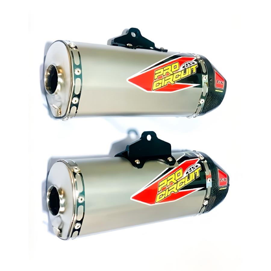 HONDA CRF250L/RALLY Pro Circuit Ti6 フルエキゾーストツインマフラー MD47 カーボンエンド