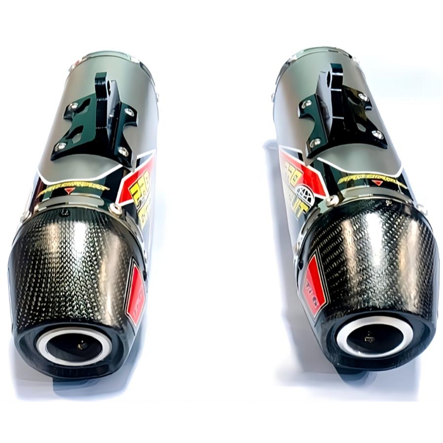 HONDA CRF250L/RALLY Pro Circuit Ti6 フルエキゾーストツインマフラー MD47 カーボンエンド