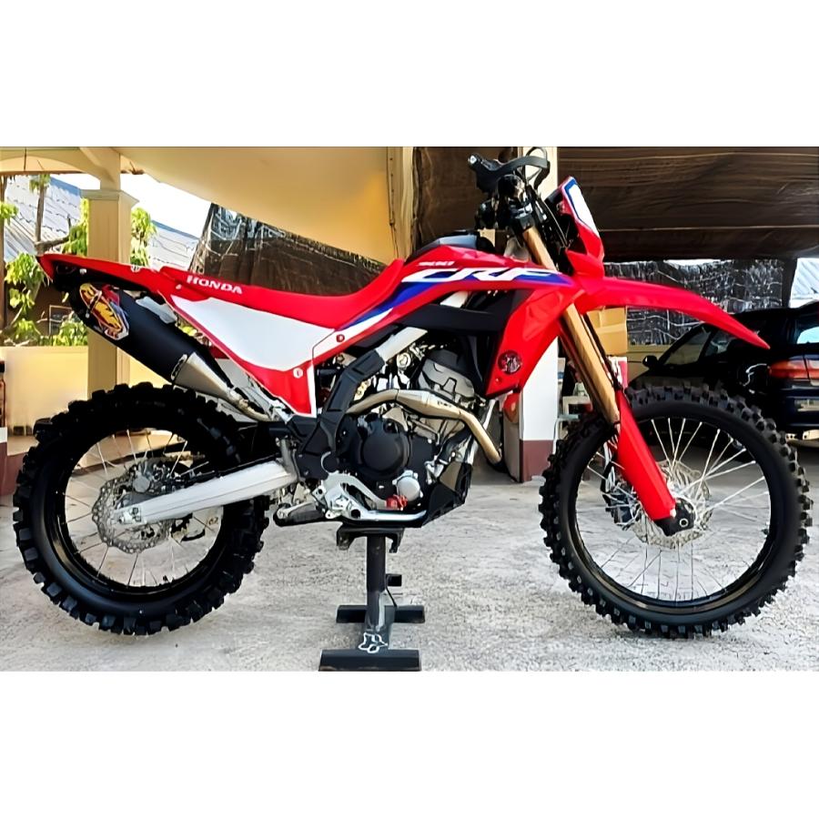 HONDA CRF250L/RALLY FMF Q4 フルエキゾーストマフラー カーボンエンド MD47 ブラック