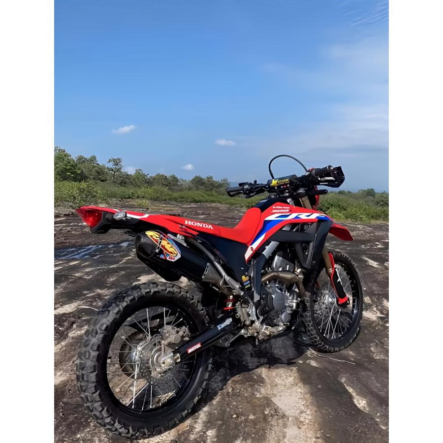 HONDA CRF250L/RALLY FMF Q4 フルエキゾーストマフラー カーボンエンド MD47 ブラック