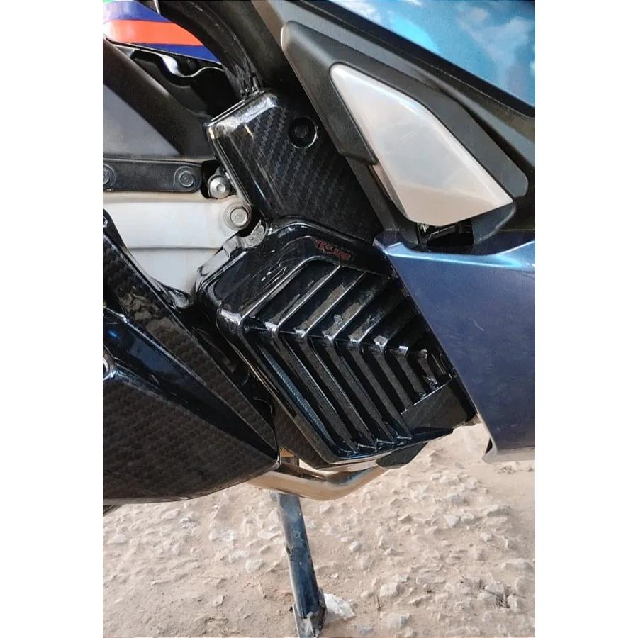 HONDA PCX125/160 ADV160 カーボン調ラジエーターカバー JK05/KF47 KF54