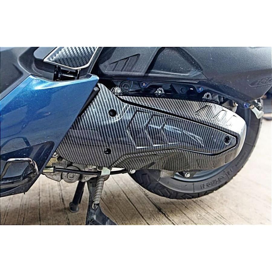 HONDA PCX125/160 ADV160 カーボン調クランクケースカバーセット JK05/KF47 KF54