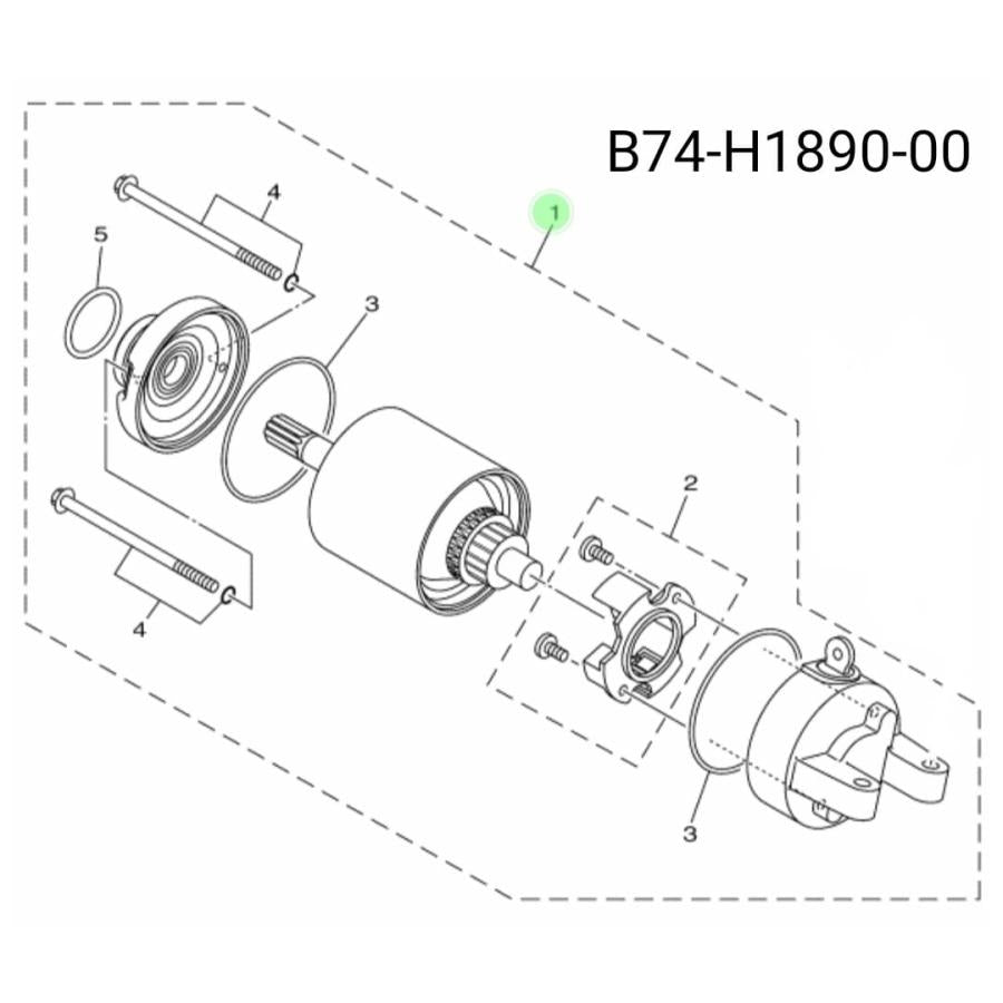 YAMAHA XMAX250/300 TRICITY300 純正互換セルモーター OEM品
