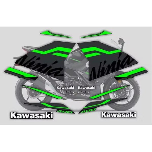 カワサキ Ninja250/400（2018年～）用 デカール ストライプステッカー 全10色