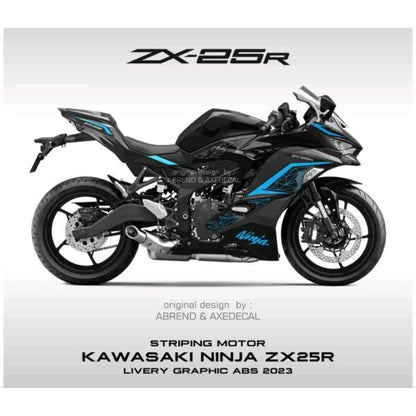 カワサキ ZX-25R 2023年モデル用 デカール ストライピングステッカー 全10色 カスタム