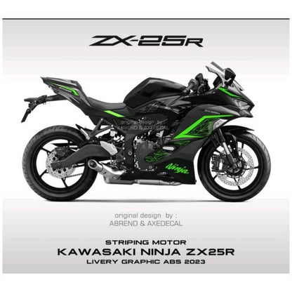 カワサキ ZX-25R 2023年モデル用 デカール ストライピングステッカー 全10色 カスタム
