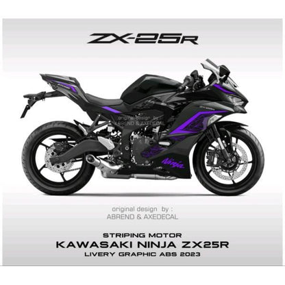 カワサキ ZX-25R 2023年モデル用 デカール ストライピングステッカー 全10色 カスタム