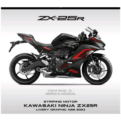 カワサキ ZX-25R 2023年モデル用 デカール ストライピングステッカー 全10色 カスタム
