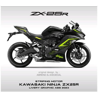 カワサキ ZX-25R 2023年モデル用 デカール ストライピングステッカー 全10色 カスタム