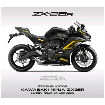 カワサキ ZX-25R 2023年モデル用 デカール ストライピングステッカー 全10色 カスタム
