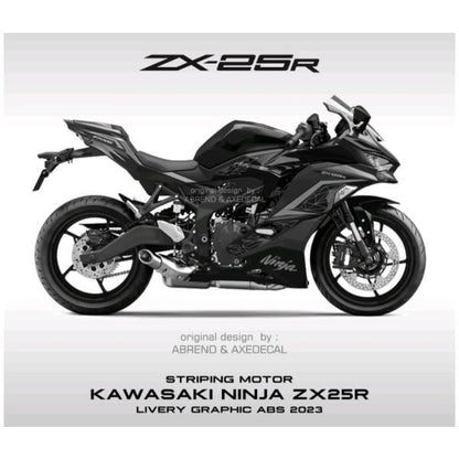 カワサキ ZX-25R 2023年モデル用 デカール ストライピングステッカー 全10色 カスタム