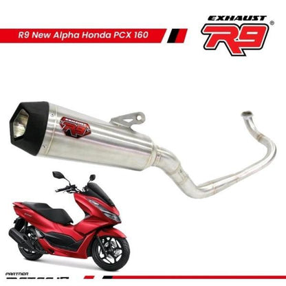 R9 ALPHA ステンレスマフラー HONDA PCX160 フルエキゾーストマフラー