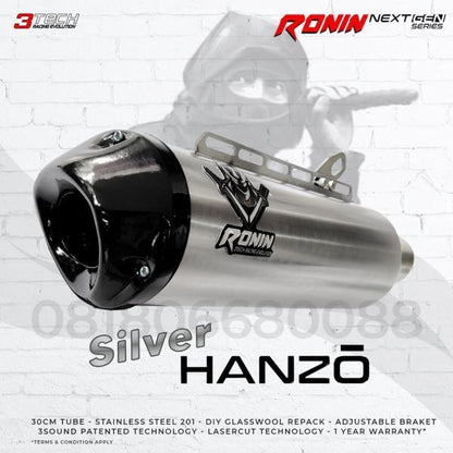 フルエキゾーストマフラー 3段階音量調整可能 ステンレス CB150 LED R15v3 R15v2 MT15 GSX 浪人 武蔵シリーズ