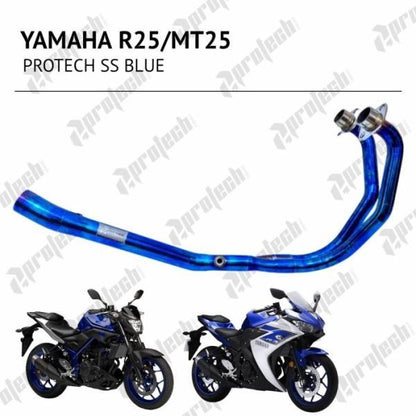 YAMAHA R25 MT25 エキゾーストパイプ フルステンレス ブルームーン 51mm エキパイ