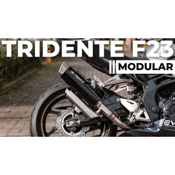 Tridente F23 YAMAHA AEROX 155 フルエキゾーストマフラー ブラック 音量3段階調整