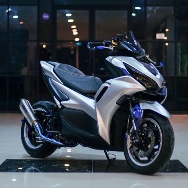 Redmufflers ヤマハ AEROX155 connected用 フルエキゾーストマフラー（フルシステム）ブルームーン