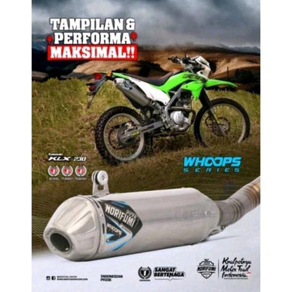 NORIFUMI WHOOPS ノリフミマフラー カワサキ KLX230用 フルエキゾーストマフラー 最新モデル オフロード モトクロス