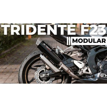 Tridente F23 YAMAHA NMAX125 155 フルエキゾーストマフラー シルバー 音量3段階調整