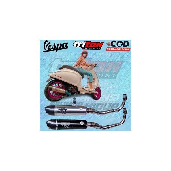 Triton Exhaust Vespa Primavera V2 V3　フルエキゾーストマフラー Vespa Sprint Iget 150