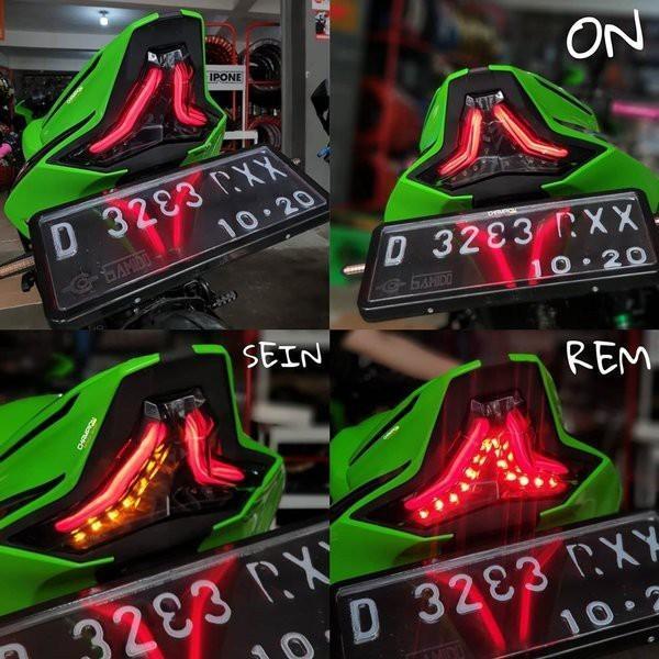 KAWASAKI ZX25R カスタム テールランプ ウインカー LED スモーク ウインカー ブレーキ