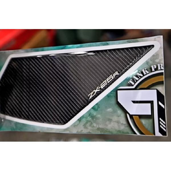 KAWASAKI ZX25R カスタム カーボン調 タンクパッド ニーパッド
