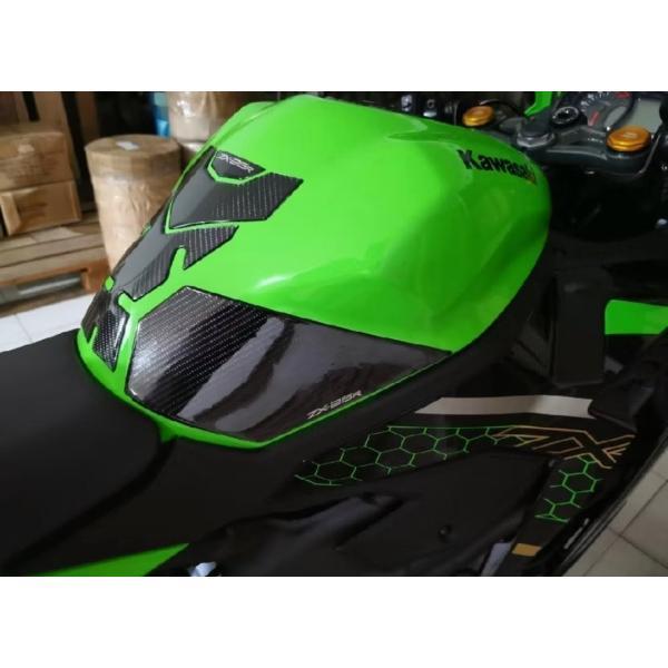KAWASAKI ZX25R カスタム カーボン調 タンクパッド ニーパッド