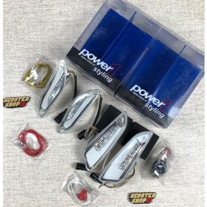 Vespa Sprint Primavera ベスパ フロント＆リアウインカー Power1 Volume 2 Clear