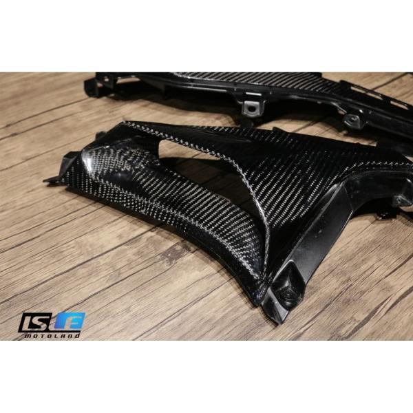 KAWASAKI ZX25R カスタム ウェットカーボン フロントサイドカバー エアダクト エアスクープ ボディガード プロテクト 左右セット