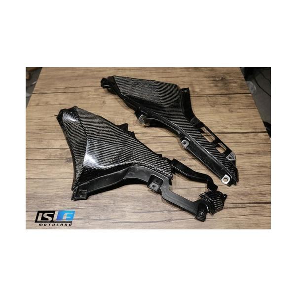 KAWASAKI ZX25R カスタム ウェットカーボン フロントサイドカバー エアダクト エアスクープ ボディガード プロテクト 左右セット