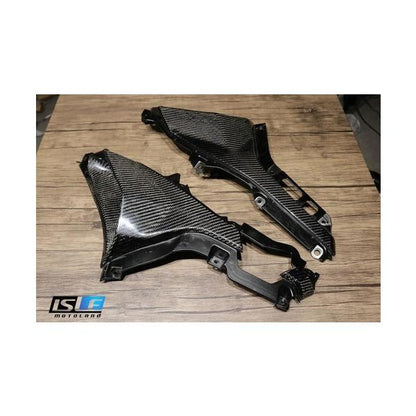 KAWASAKI ZX25R カスタム ウェットカーボン フロントサイドカバー エアダクト エアスクープ ボディガード プロテクト 左右セット