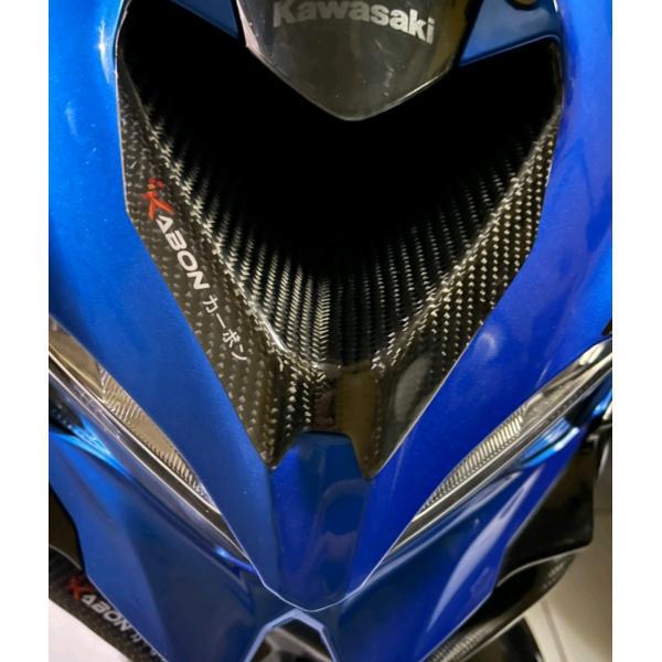 KAWASAKI ZX-25R カスタム ウェットカーボン フロント エアダクトカバー ZX-6モデル