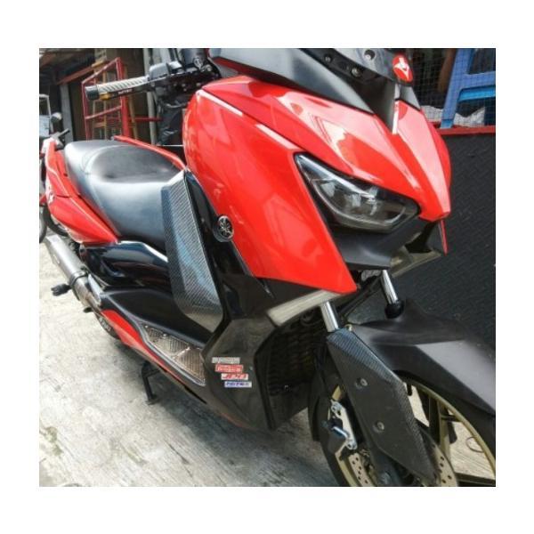 ヤマハ XMAX250cc XMAX専用 カーボン調 ディフューザー 足用風よけ サイドカバー XMAX300 カスタム