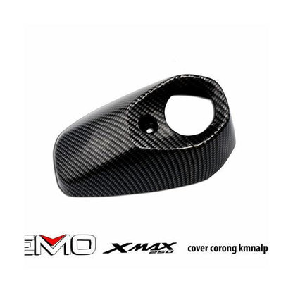 ヤマハ XMAX250cc XMAX専用 カーボン調 純正マフラー用 マフラーエンドキャップ マフラーカバー XMAX300 カスタム