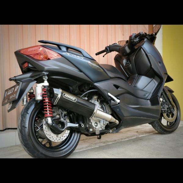 ヤマハ XMAX250 smoke muffler フルエキゾーストマフラー フルシステムマフラー ステンレス ブルームーン