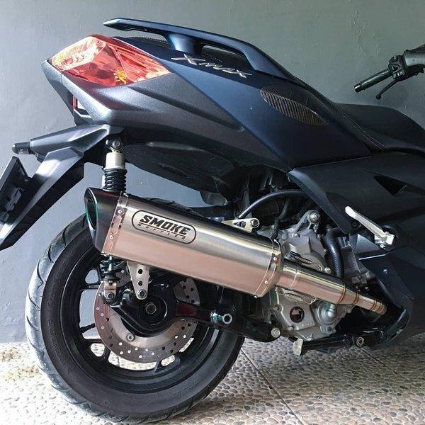 ヤマハ XMAX250 smoke muffler フルエキゾーストマフラー フルシステムマフラー ステンレス ブルームーン