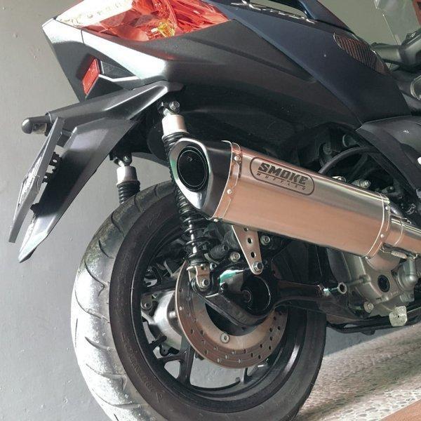 ヤマハ XMAX250 smoke muffler フルエキゾーストマフラー フルシステムマフラー ステンレス ブルームーン