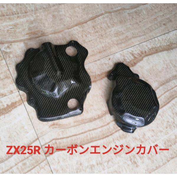 KAWASAKI ZX25R カスタム カーボン エンジンカバー カーボンカバー カスタム
