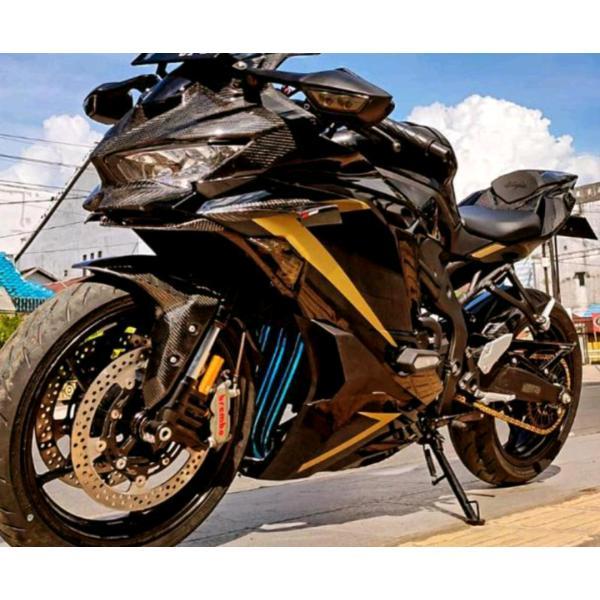 KAWASAKI ZX25R カスタム カーボン フロントカウル フルカウル マスク カーボンカバー カスタム