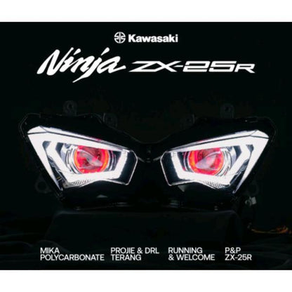 KAWASAKI ZX25R NINJA プロジェクター ヘッドライト デーモンアイ ウィンカー ウェルカムランプ