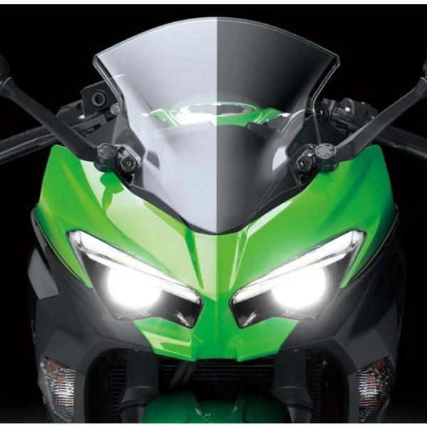 KAWASAKI ZX25R NINJA プロジェクター ヘッドライト デーモンアイ グリーンorブルー ウィンカー内蔵