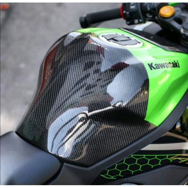 KAWASAKI ZX25R カスタム カーボン調 ハーフタンクパッド ハーフタンクカバー