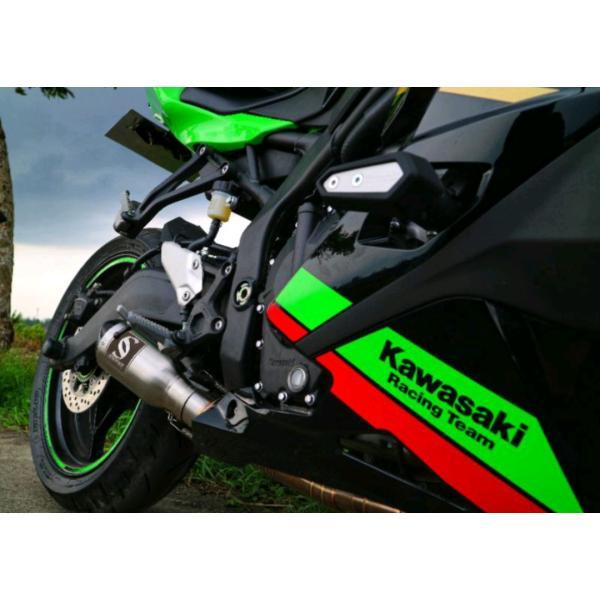 KAWASAKI ZX25R NINJA ショートマフラー シルバー フルシステムマフラー フルエキゾーストマフラー PnP